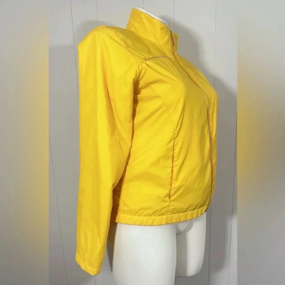 Vintage 2002 Tommy Hilfiger L Women Yellow Jacket Full Zip Windbreaker Fleece - Picture 6 of 16